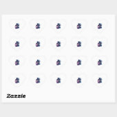 Abra-Cadabra-Knochen - Funny Magic Skull Herz-Aufkleber (Blatt)