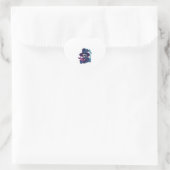 Abra-Cadabra-Knochen - Funny Magic Skull Herz-Aufkleber (Tasche)