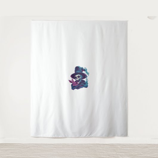 Abra-Cadabra-Knochen - Funny Magic Skull Wandteppich (Vorderseite)