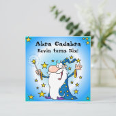 Abra Cadabra magischer kundenspezifischer Einladung (Stehend Vorderseite)