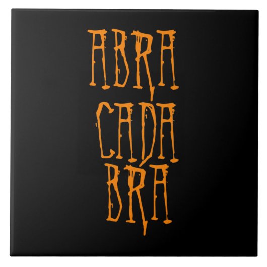 Abracadabra Fliese (Vorderseite)