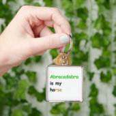 Abracadabra ist mein Pferd Schlüsselanhänger (Hand)