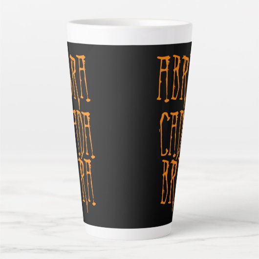 Abracadabra Latte Tasse (Vorderseite)