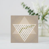 Abracadabra Magic Mantra Illustration Triangle Save The Date (Stehend Vorderseite)