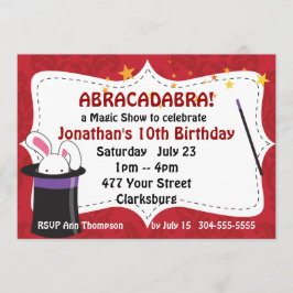 Abracadabra Magic Show Einladung