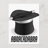 Abracadabra Magic Top Hat Postkarte (Vorderseite)