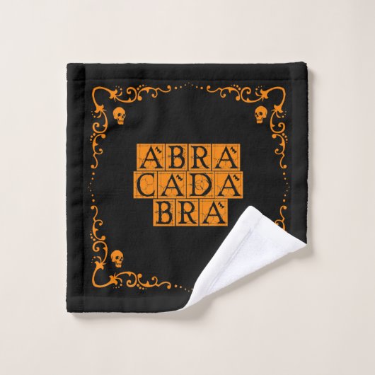 Abracadabra Magic Word Badhandtuch Set (Waschlappen)