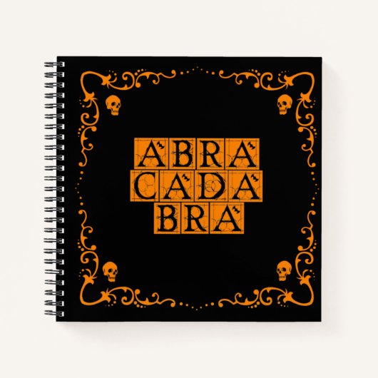 Abracadabra Magic Word Notizblock (Vorderseite)