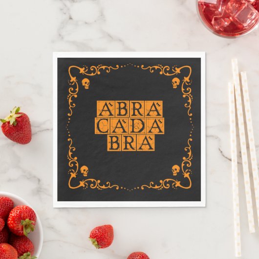 Abracadabra Magic Word Serviette (Beispiel)