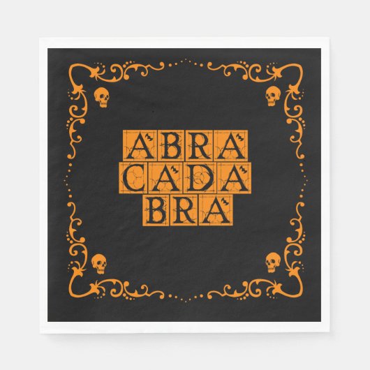 Abracadabra Magic Word Serviette (Vorderseite)