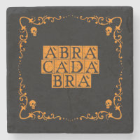 Abracadabra Magic Word Stone Untersetzer