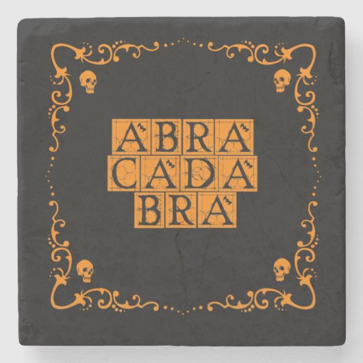 Abracadabra Magic Word Stone Untersetzer (Vorderseite)
