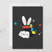 Abracadabra Magician Boy Birthday Magic Party Einladung (Rückseite)