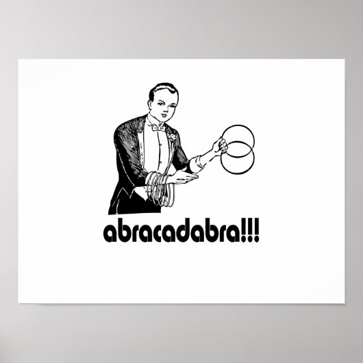 Abracadabra Magician Poster (Vorne)