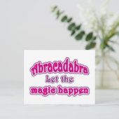 Abracadabra Postkarte (Stehend Vorderseite)