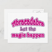 Abracadabra Postkarte (Vorne/Hinten)
