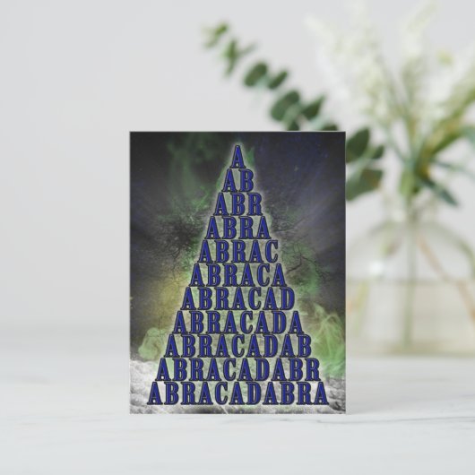 Abracadabra Postkarte (Stehend Vorderseite)