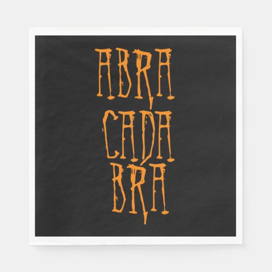 Abracadabra Serviette (Vorderseite)