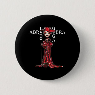 Abracadabra Vintage Dreieck Gothic für Männer Frau Button