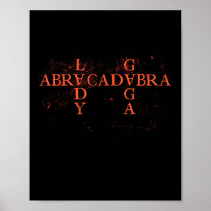 Abracadabra Vintage Dreieck Gothic für Männer Frau Poster