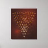Abracadabra Wrapped Canvas Print Leinwanddruck (Vorderseite)