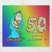 Abraham 50 Jahre Champagner Labels Schaumweinetikett (Einzelnes Label)