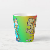 Abraham 50-Jährige Rainbow Latte Tasse (Vorderseite)