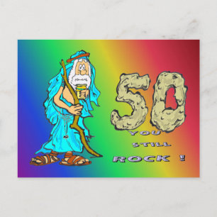 Abraham 50. Jubiläums-Regenbogen-Postkarte Postkarte