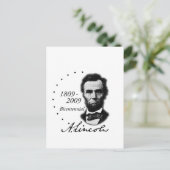 Abraham (Abe) Lincoln Bicentennial Postkarte (Stehend Vorderseite)