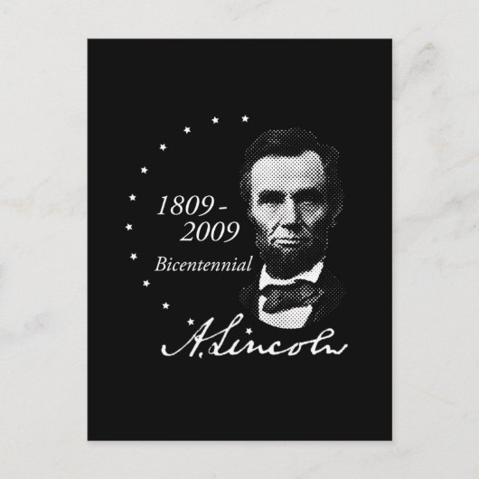 Abraham (Abe) Lincoln Bicentennial Postkarte (Vorderseite)