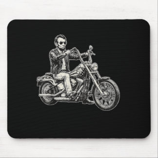 Abraham Abe Lincoln Motorrad Amerikanischer Biker Mousepad