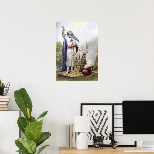 Abraham bietet Isaac an Poster (Heimbüro)