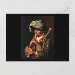 Abraham Bloemaert Der Bagpiper Postkarte