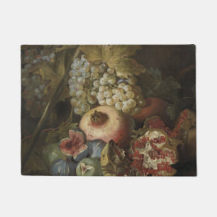 Abraham Brueghel - Stillleben mit Früchten Fußmatte