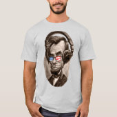 Abraham Chillincoln Lincoln Patriotische Sonnenbri T-Shirt (Vorderseite)