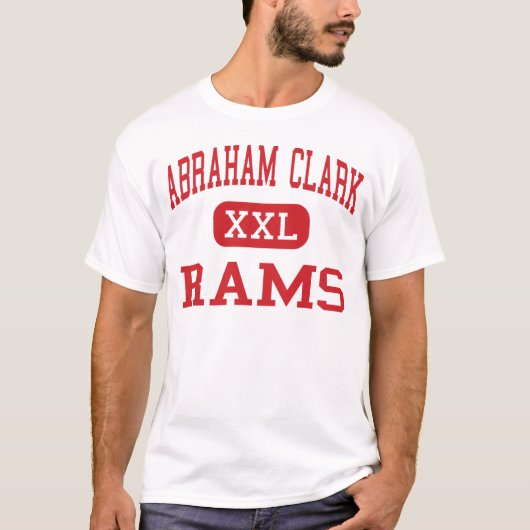 Abraham Clark - RAMs - hoch - Roselle New-Jersey T-Shirt (Vorderseite)