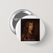 Abraham Crowley Liebe Zitat "Liebe in Verfall" Button (Vorne & Hinten)