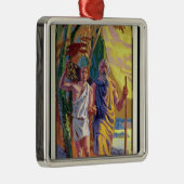 Abraham, der geht, Isaac seinen Sohn anzubieten Silbernes Ornament (Rechts)
