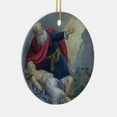 Abraham, der herauf seinen Sohn Isaac, von einem Keramikornament (Rechts)