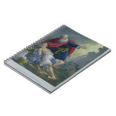 Abraham, der herauf seinen Sohn Isaac, von einem Notizblock (Linke Seite)