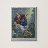 Abraham, der herauf seinen Sohn Isaac, von einem Puzzle (Vertikal)