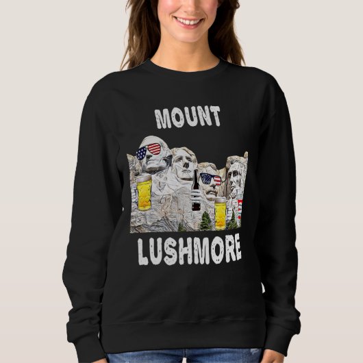 Abraham Drinkin Ben Drankin Mount Rushmore Usa 2 Sweatshirt (Vorderseite)