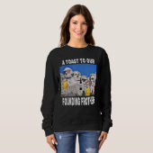 Abraham Drinkin Ben Drankin Mount Rushmore Usa Sweatshirt (Vorne ganz)