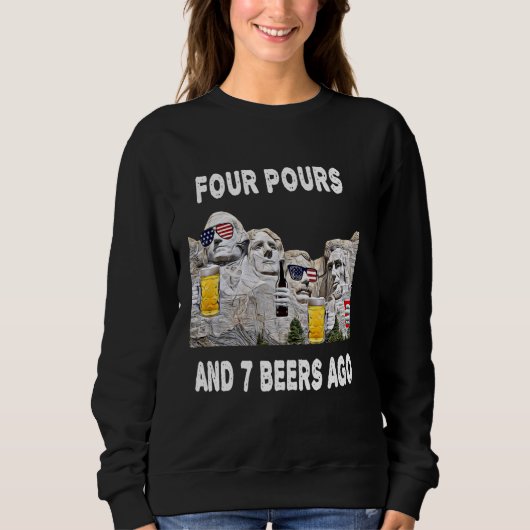 Abraham Drinkin Tshirt Mount Rushmore Funny 4. (Vorderseite)