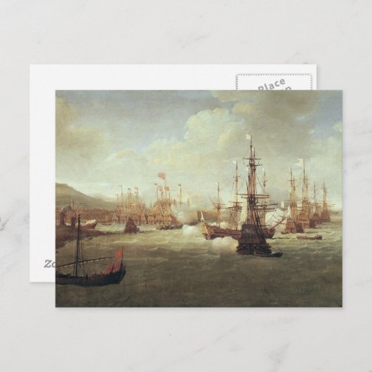 Abraham Duquesne in Chios, nach 1681 Postkarte (Vorne/Hinten)