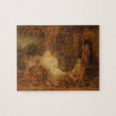 Abraham empfängt die drei Engel, 1646 (Öl auf PA Puzzle (Horizontal)