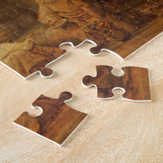 Abraham empfängt die drei Engel, 1646 (Öl auf PA Puzzle (Seite)