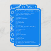 Abraham Hicks Blue Emotional Guidance Scale Card Einladung (Vorne/Hinten)