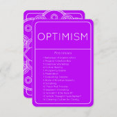 Abraham Hicks Optimismus Law of Attraction Card Einladung (Vorne/Hinten)