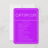 Abraham Hicks Optimismus Law of Attraction Card Einladung (Vorderseite)